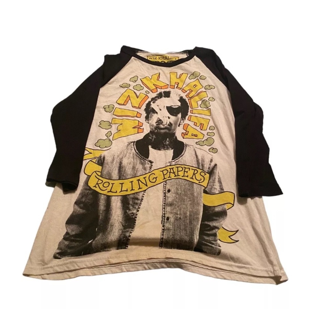 Rare! Wiz Khalifa Rolling Papers 3/4 Sleeve Tee Size XXL